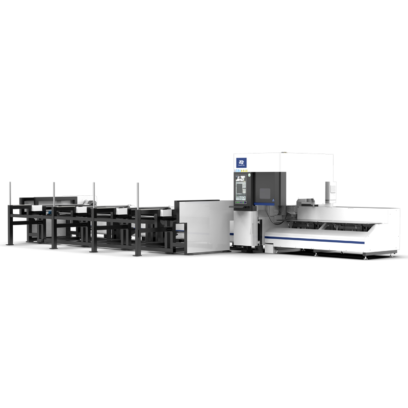 Laser Pipe Cutting Machine With Loading Part