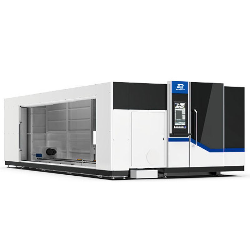 Laser Plate Cutting Machine With Double Table And Full Cover
